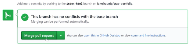 Merge pull request button